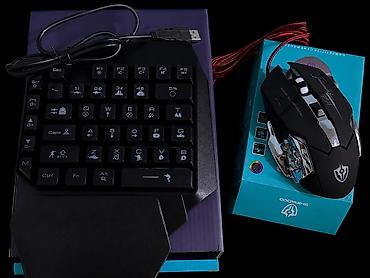 Oyunçu dəsti – təkəlli klaviatura + oyun siçanı - Təkəlli USB