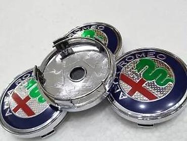 Gume i felne: Cepovi za alu felne 60mm Alfa Romeo zeleno hrom. Cepovi za alu felne — 6