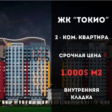 2 комн псо: 2 комнаты, 77 м², Элитка, 3 этаж, ПСО (под самоотделку)