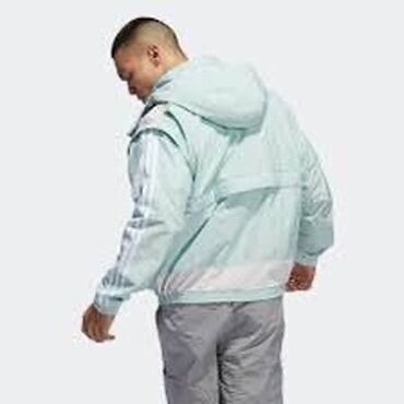 зеленая мужская кофта: Kurtka, Vetrovka, Yaz, Adidas, S (EU 36)