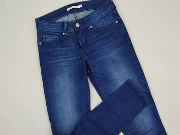 legginsy czarne woskowane: Levi’s, Jeansy damskie, XS
