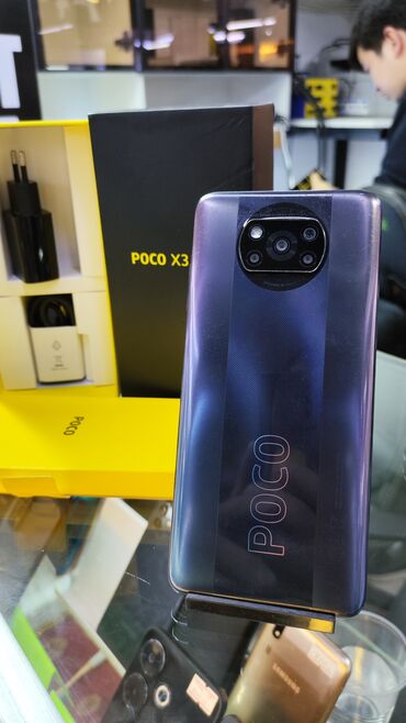 телефон поко м3: Poco X3 Pro, Колдонулган, 256 ГБ, түсү - Боз, 1 SIM, 2 SIM