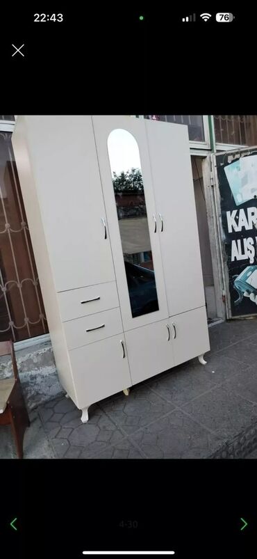 Dolablar: Yeni, Açılan, 3 qapılı Düz dolab, Qarderob, paltar dolabı, Azərbaycan — 17
