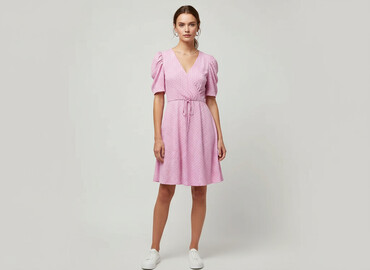 spódnice czerwone w grochy: H&M Divided, Сукня жіноча, розмір XS
