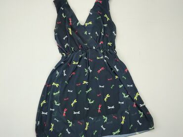granatowa sukienki koktajlowa: Sukienka, S, stan - Dobry