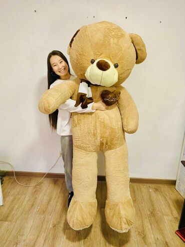 Игрушки: 🧸Огромная мишка 1,8м 🔥🔥🔥 🧸60 см 1000 сом (Бесплатная доставка) 🧸80 — 8