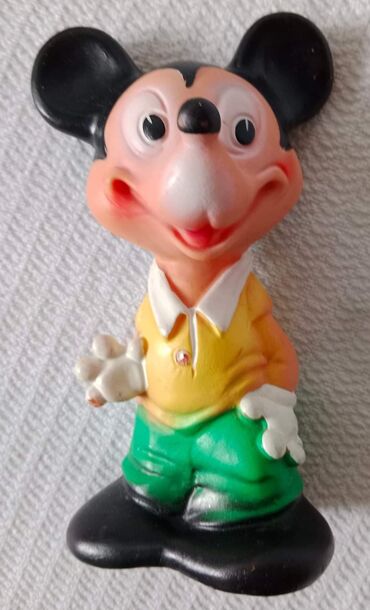 fisher price igračke: Mickey Mouse Disney original retro gumena igračka očuvana Uplata