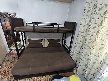 bunk bed: Балдар бөлмөсүнө толук комплект сатылат. 🛏️ Эки кабаттуу кровать — 2