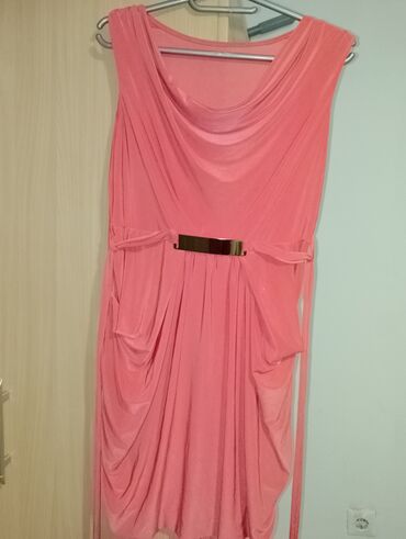 haljine univerzalne: One size, bоја - Narandžasta, Večernji, maturski, Kratkih rukava