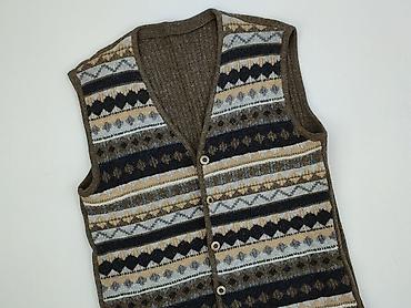 pull i bear: Męska kamizelka dzianinowa na guziki - Fason: bezrękawnik, dekolt V — 1