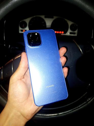 хуаю: Huawei Nova Y61, Б/у, 64 ГБ, цвет - Синий, 2 SIM — 1