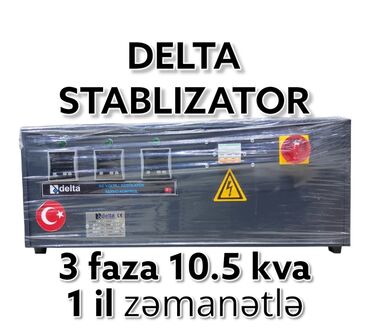 Kompressorlar: Yeni Ev üçün Stabilizator Delta, 3 faza, 220/380 V, Pulsuz çatdırılma, Rayonlara çatdırılma, Zəmanətli