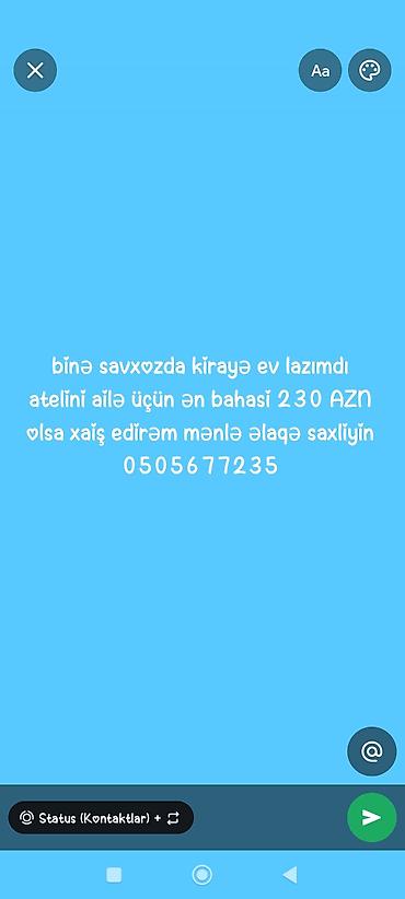 oguz ev: Axtarış: Binə-Sovxozda ailə üçün kirayə ev Tələb: - Yerləşmə: Binə — 1