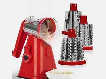 Ostala kuhinjska oprema: Ručna rotaciona seckalica/rende sa 3 nastavka - Multifunkcionalni — 17