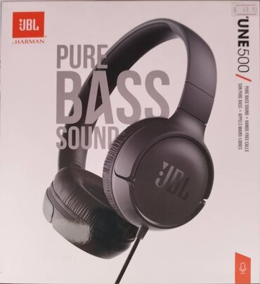 Колонки, гарнитуры и микрофоны: Bağlı qutuda .JBL Tune 500 black