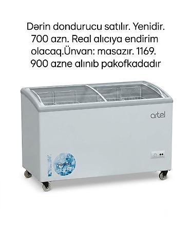 soyuducu alan: Artel brendinə məxsus dərin dondurucu satılır. Tam yenidir — 1