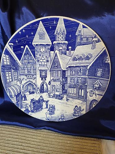 stari avan: Tanjir engleski za torte,kolace,posluzenja,dekoraciju Ironstone iz — 9