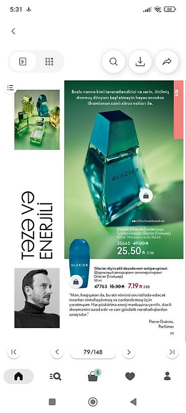 kisi kostyumlari: Oriflame məhsulları – seçilmiş ətirlər və dəriyə qulluq 1) Glacier — 1