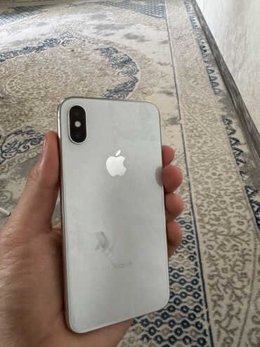 iphone х бу: IPhone X, Б/у, 64 ГБ, Белый, 100 %