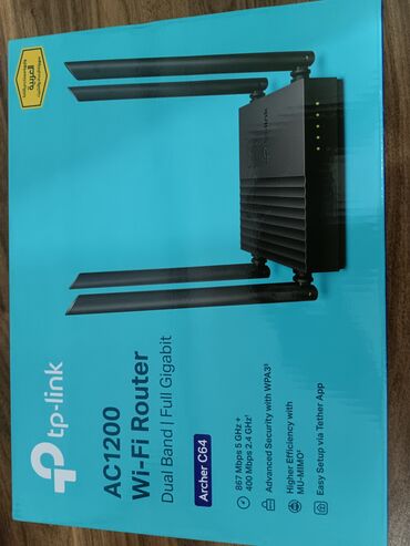 роутер о: Wi-Fi router TP-Link Archer C64 AC1200 Brend:	TP-Link Məlumatların