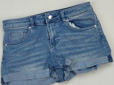 bluzki damskie błękitna: Shorts, H&M, 2XS (EU 32), condition - Good