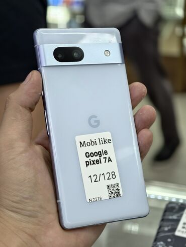 б у телефоны ми: Google Pixel 7a, Б/у, 128 ГБ, цвет - Голубой, 2 SIM