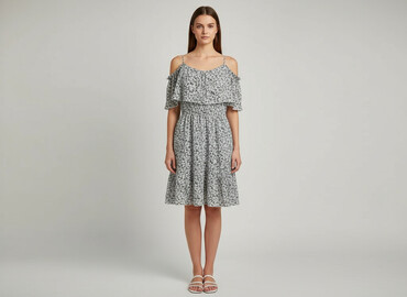 sukienka maxi z długim rękawem: Sukienka damska, rozmiar S