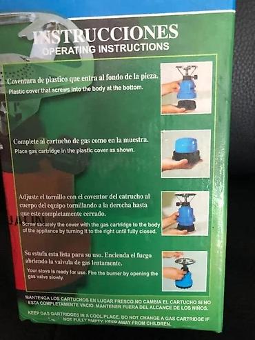 Oprema za kampovanje: HUALIN prenosni gasni rešo – „Estufa Super Practica” (Camping Cooking — 4