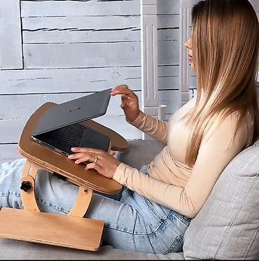 das stekan: Taxta noutbuk üçün tənzimlənən dizüstü masa - Material: keyfiyyətli — 2