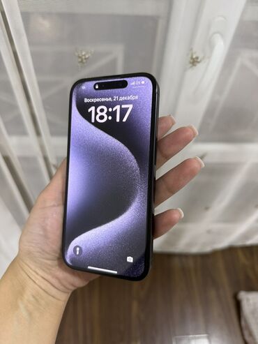 Apple iPhone: IPhone 15 Pro, Б/у, 128 ГБ, Черный, Чехол, 88 % — 5