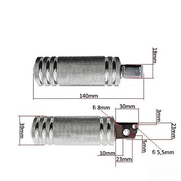 laki pecer: Aluminijumske stope/naslon za noge za motocikl – univerzalne - — 3