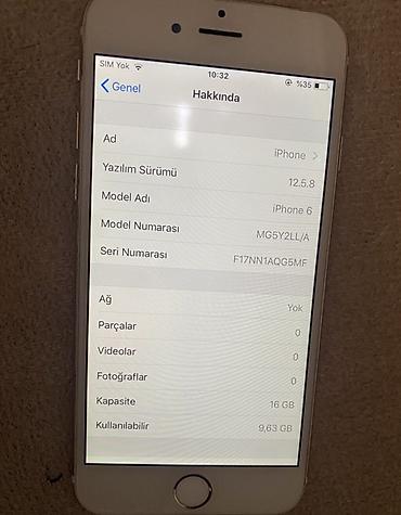 iphone 14 plus 256: IPhone 6, 16 GB, Qızılı, Barmaq izi — 1