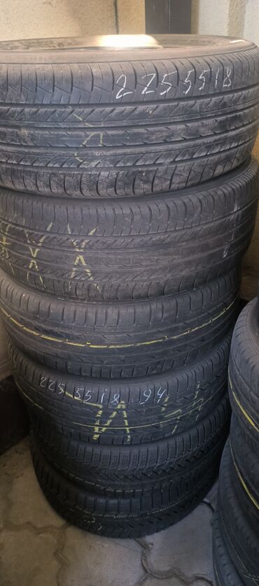 Шины: Шины 225 / 55 / R 18, Лето, Б/у, Легковые, Германия, Yokohama