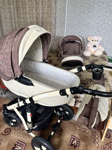 for baby коляска цена: Коляска, цвет - Коричневый, Б/у