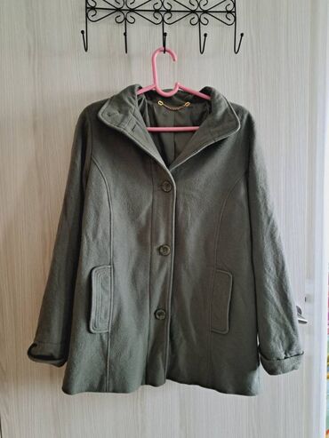 maslinasto zelena zimska jakna: XL (EU 42), Jednobojni, Sa postavom