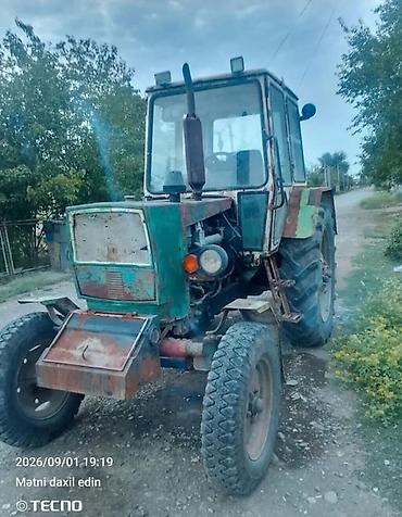 Traktor MTZ tipli (Belarus) – universal kənd təsərrüfatı texnikası -