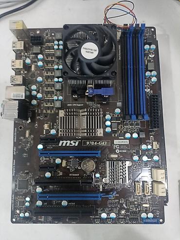 fx 4100: Материнская плата для ПК, Б/у, Asus, AM3+, ATX — 1