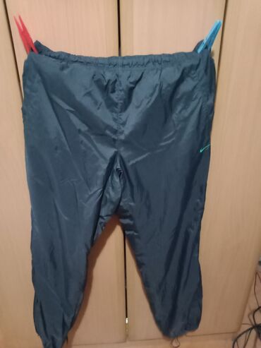 lanene bele pantalone: Pantalone, XL (EU 54), Nike, Jogger, bоја - Crna