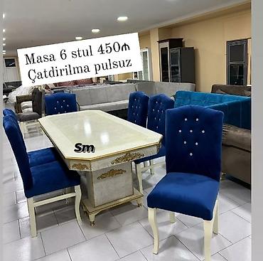 Masa və oturacaq dəstləri: Mətbəx üçün, Açılmayan, Dördbucaq masa, 2 stul — 38