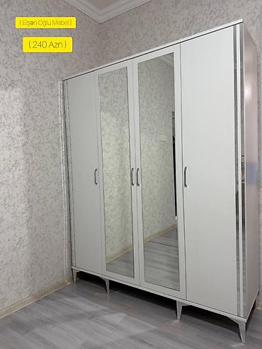 Yeni, 4 qapılı, Güzgülü, Ağ, Açılan, Düz dolab lalafo.az -da Yeni, 4 qapılı, Güzgülü, Ağ, Açılan, Düz dolab