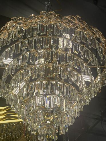 Люстры: Хрустальные подвесные люстры с LED-подсветкой - Эффектные — 35