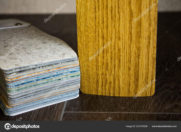 Ламинат: Образцы ламината и ЛИНОЛЕУМА различных оттенков и текстур дерева — 9