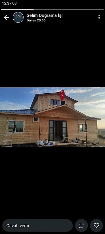 Naveslər, markizlər: Taxta karkaslı modul ev – hazır montajlı. Ətraflı məlumat üçün əlaqə — 17