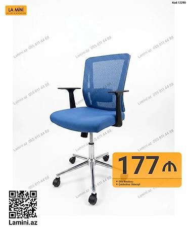 Ofis mebeli: Məhsul: Ofis kreslosu (Kod: 12290) Xüsusiyyətlər: - Nəfəsalan mesh — 1