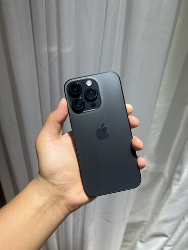 где дешевле купить айфон: IPhone 14 Pro, Колдонулган, 256 ГБ, Space Gray, Куту, 81 %