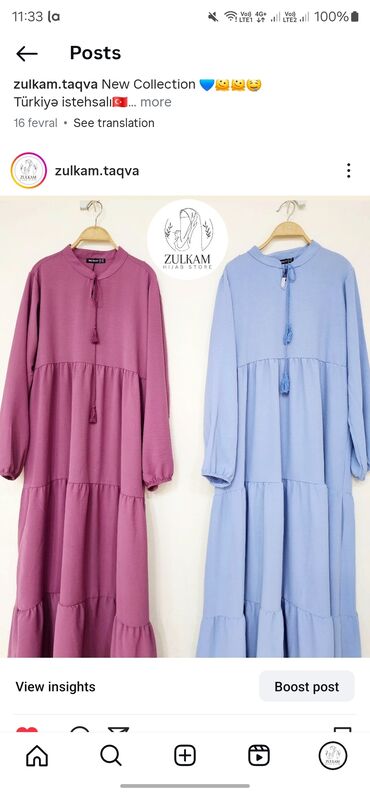duz donlar: Zülkam Hijab Store-dan zərif və rahat uzunqol donlar. Bu donlar