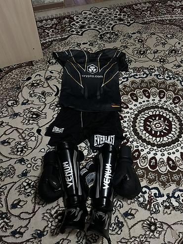 фудбол: Комплект экипировки для единоборств (ММА/кикбоксинг/бокс), черный — 2