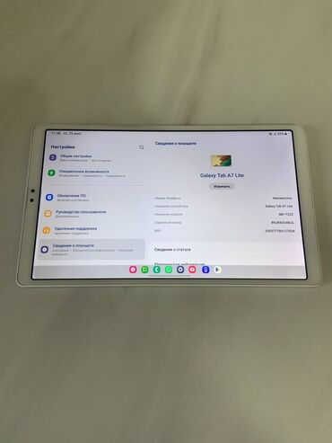 galaxy tab s6 lite чехол: Планшет, Samsung, память 32 ГБ, 7" - 8", Б/у, Классический цвет - Серый