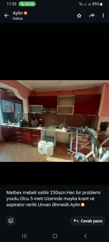 Rəflər: Metbex mebeli satilir 250azn.Hec bir problemi yoxdu.Olcu 5