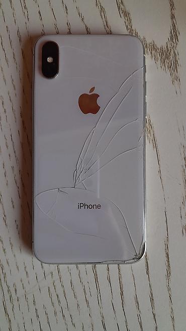 ломбард холодильник: IPhone X, Б/у, 64 ГБ, Белый, Коробка, 75 % — 9